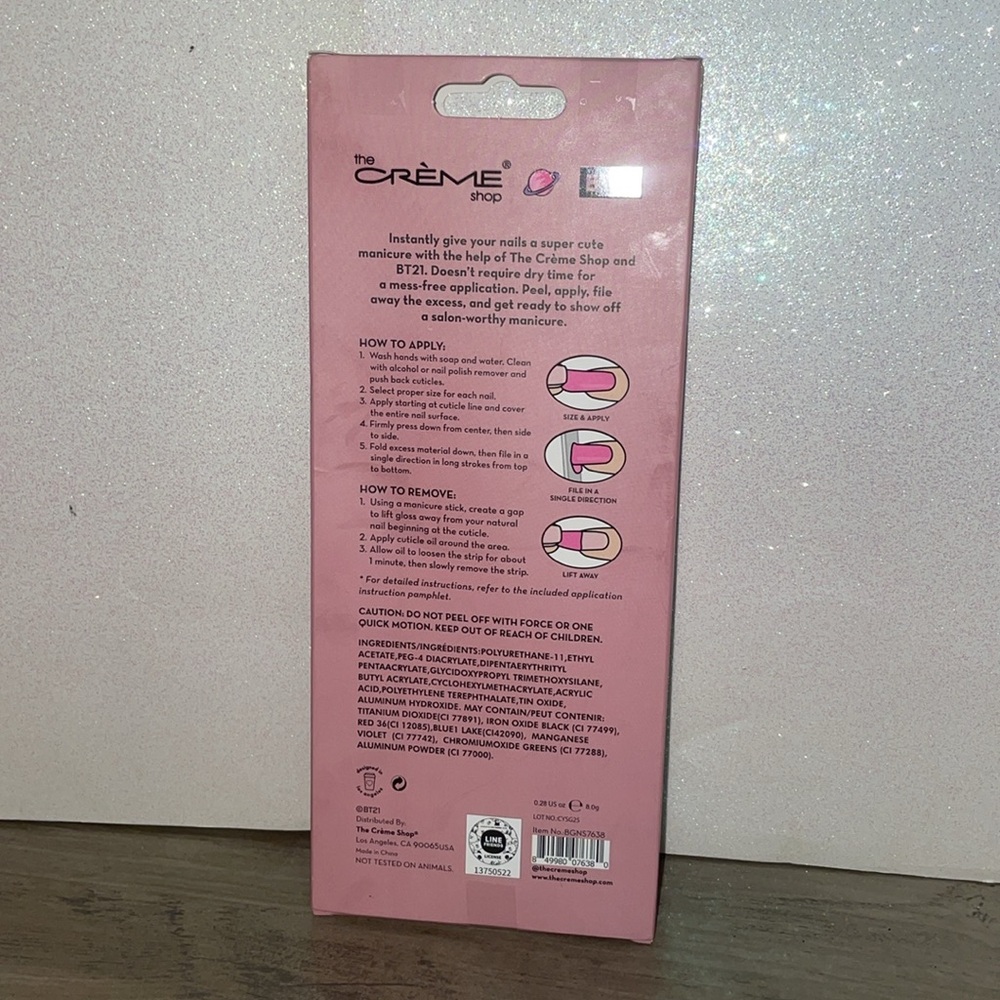 THE CRÈME SHOP BT21: SHOOKY GEL NAIL STRIPS (SET OF 35) - Picture 4 of 4
